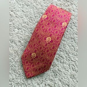 Hermes 100% Soie/Silk Tie Vintage 7677 TA - African Mask Pattern Made In France